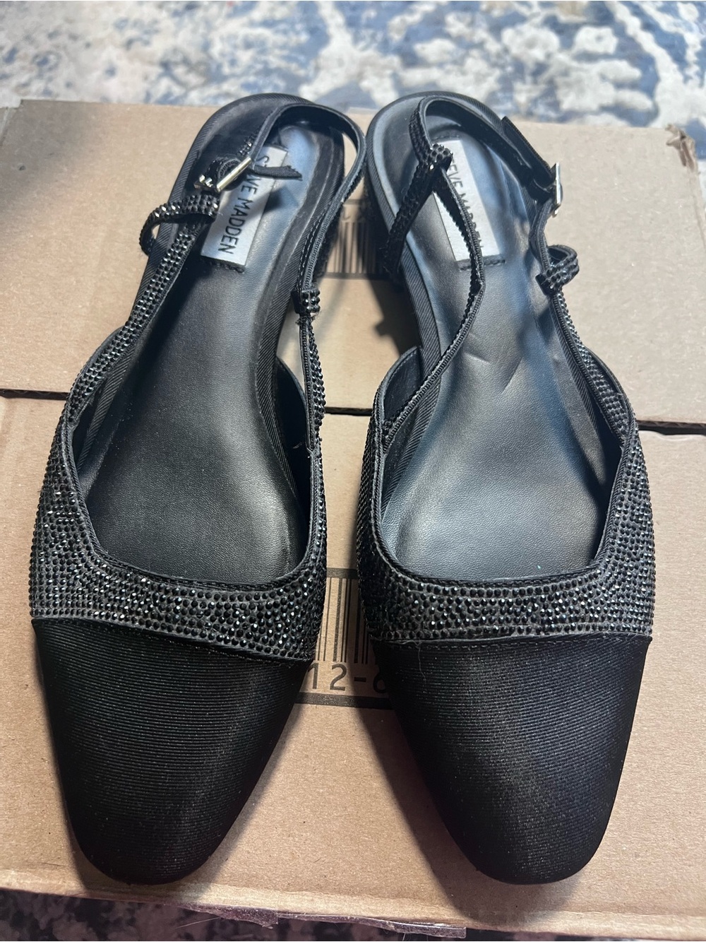 Flats steve maddan black studs 9.5